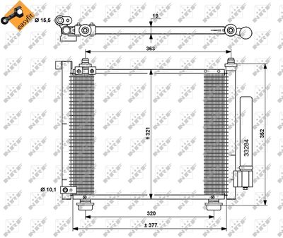 Condenser, air conditioning NRF 35764