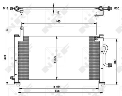 Condenser, air conditioning NRF 35765