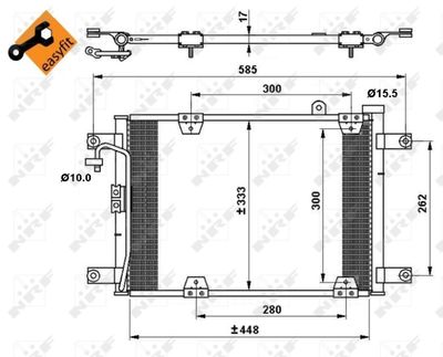 Condenser, air conditioning NRF 35768