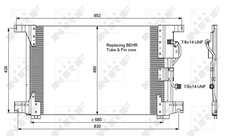 NRF 35772 Condenser, air conditioning