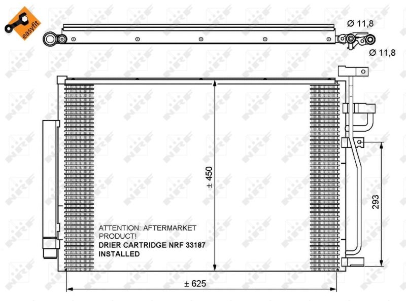 NRF 35775 Condenser, air conditioning