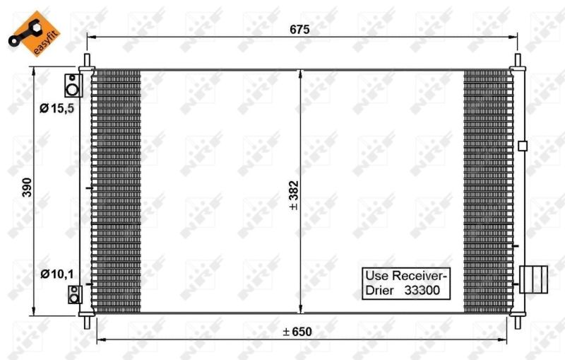NRF 35780 Condenser, air conditioning