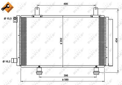 Condenser, air conditioning NRF 35782