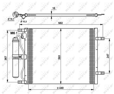 Condenser, air conditioning NRF 35784