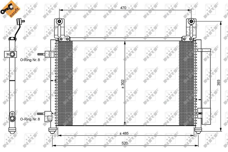 NRF 35796 Condenser, air conditioning