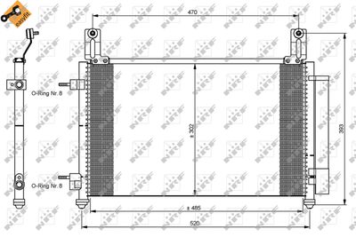 Condenser, air conditioning NRF 35796