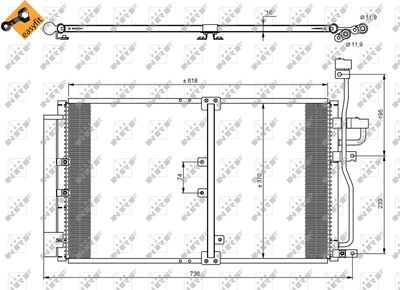 Condenser, air conditioning NRF 35797
