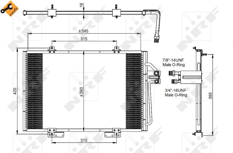 NRF 35815 Condenser, air conditioning