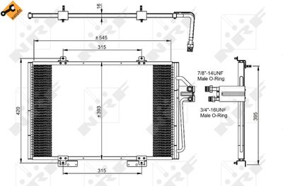 Condenser, air conditioning NRF 35815