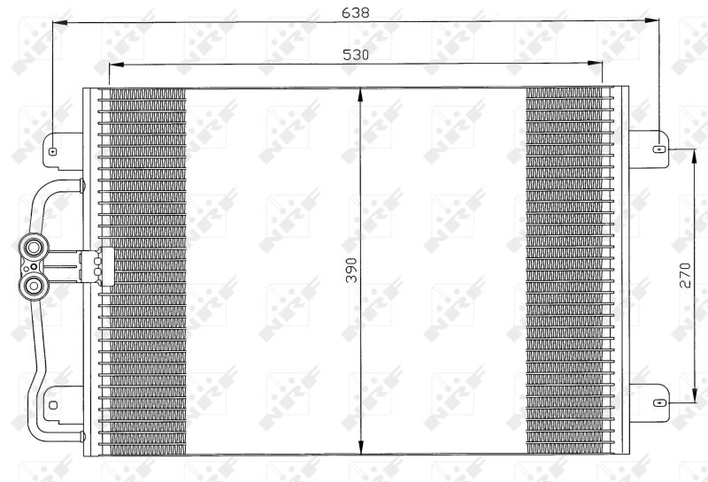 NRF 35832 Condenser, air conditioning