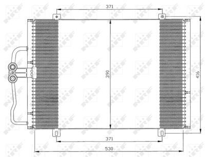 Condenser, air conditioning NRF 35833
