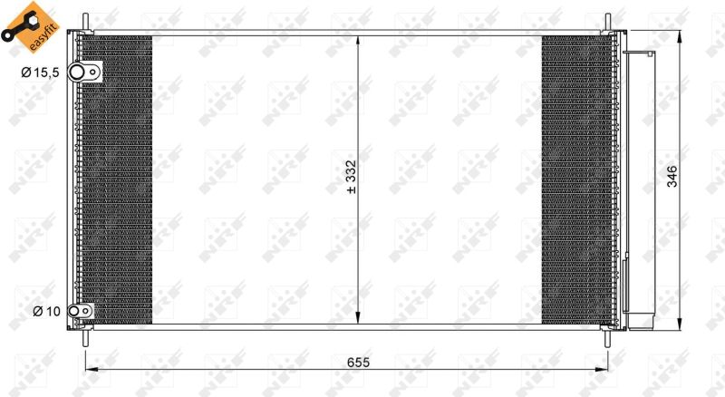 NRF 35838 Condenser, air conditioning
