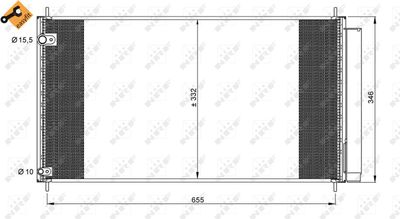 Condenser, air conditioning NRF 35838