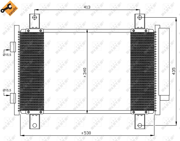 NRF 35840 Condenser, air conditioning