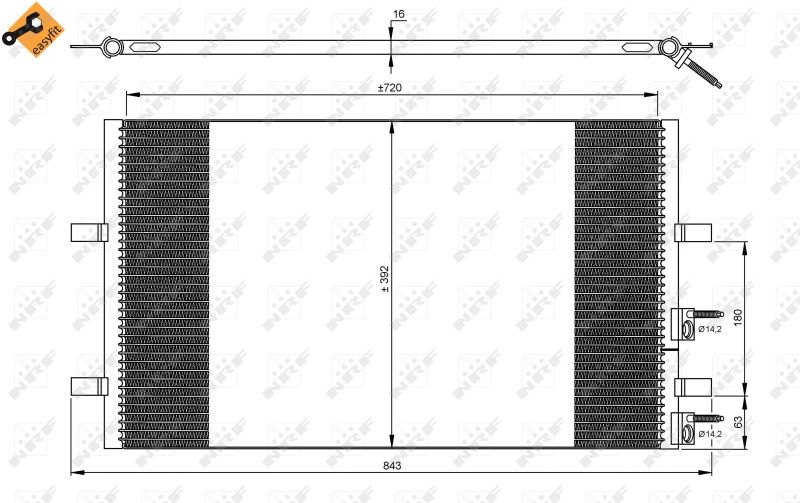 NRF 35846 Condenser, air conditioning