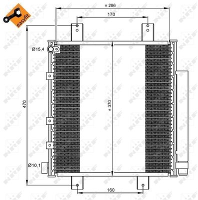 Condenser, air conditioning NRF 35856