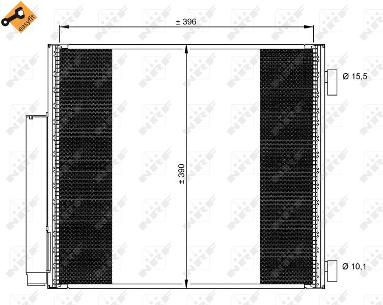 NRF 35859 Condenser, air conditioning