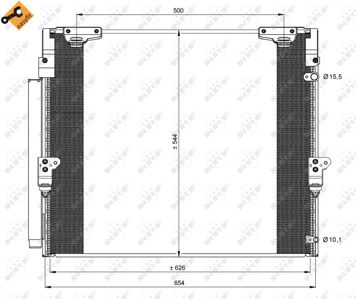 NRF 35862 Condenser, air conditioning