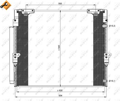 Condenser, air conditioning NRF 35862