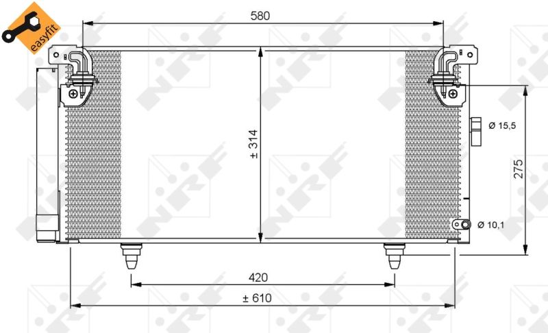 NRF 35868 Condenser, air conditioning
