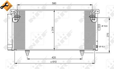 Condenser, air conditioning NRF 35868