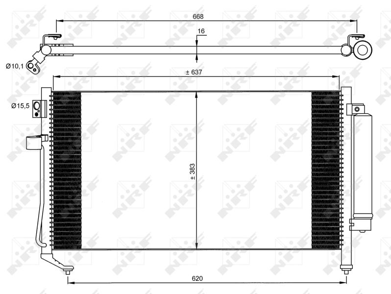 NRF 35869 Condenser, air conditioning