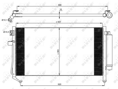 Condenser, air conditioning NRF 35869