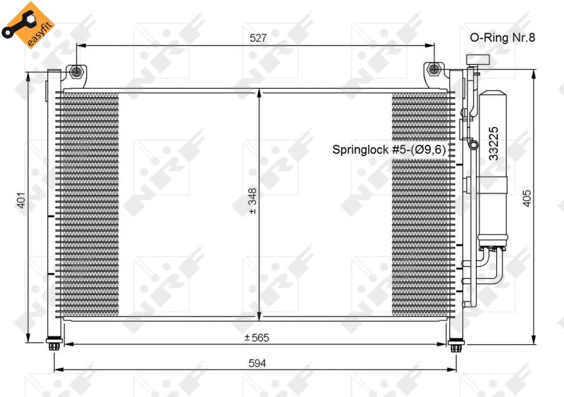 NRF 35870 Condenser, air conditioning