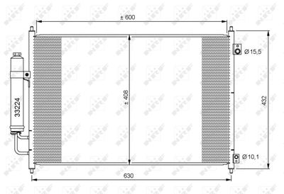 Condenser, air conditioning NRF 35873