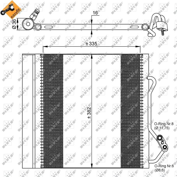 NRF 35874 Condenser, air conditioning