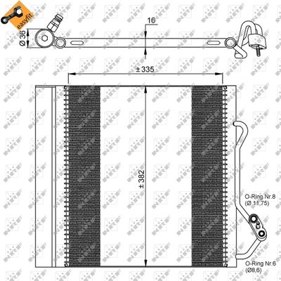Condenser, air conditioning NRF 35874