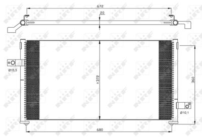 Condenser, air conditioning NRF 35877