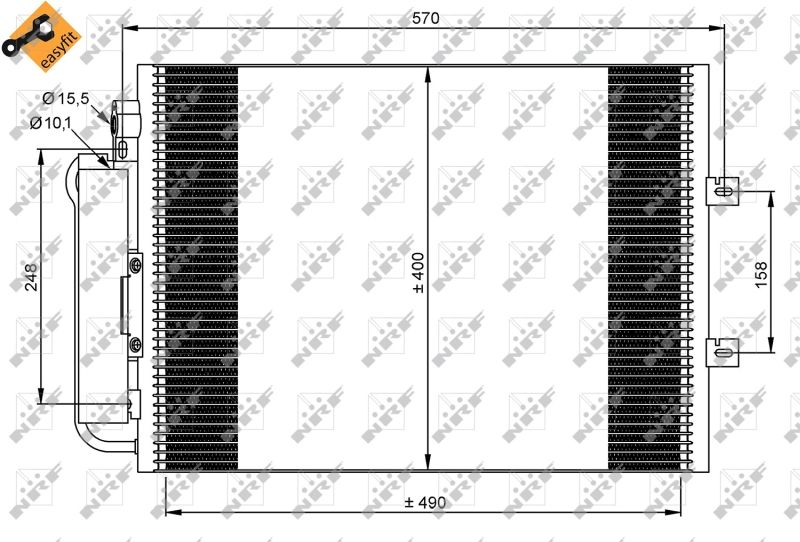 NRF 35879 Condenser, air conditioning