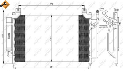 Condenser, air conditioning NRF 35881