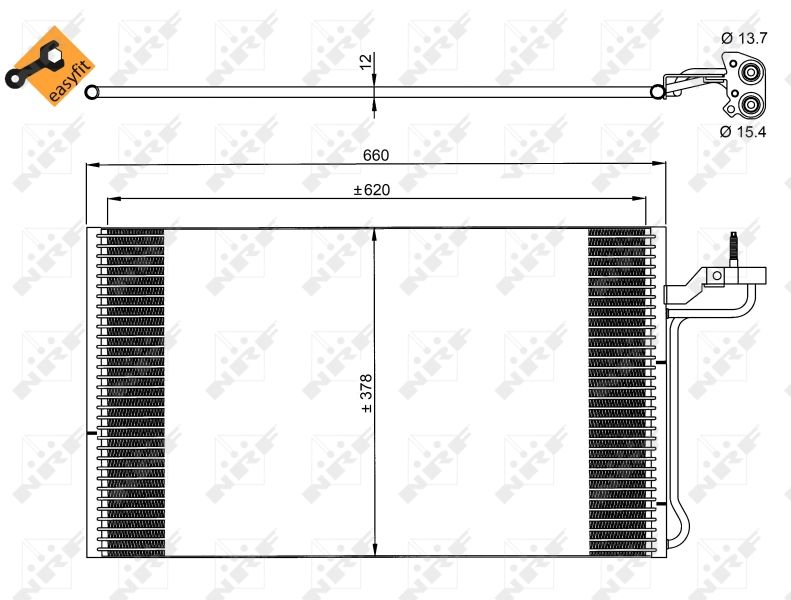 NRF 35882 Condenser, air conditioning