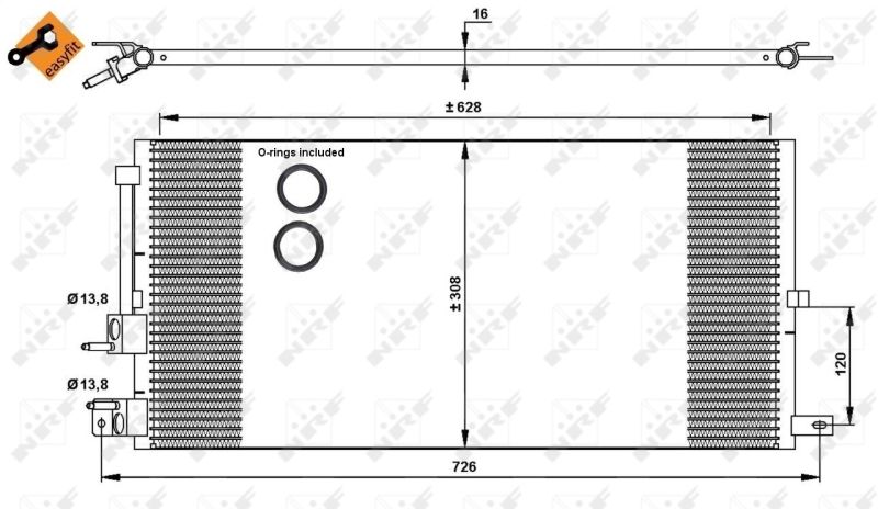 NRF 35885 Condenser, air conditioning