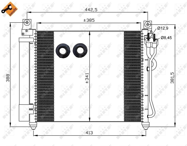 NRF 35888 Condenser, air conditioning