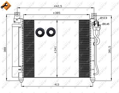 Condenser, air conditioning NRF 35888