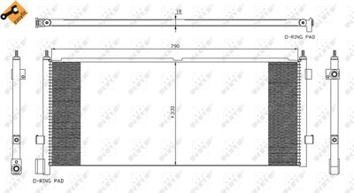 Condenser, air conditioning NRF 35891