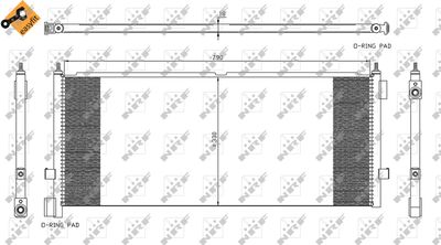 Condenser, air conditioning NRF 35892