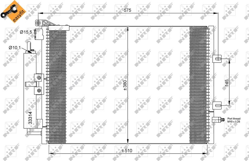 NRF 35897 Condenser, air conditioning