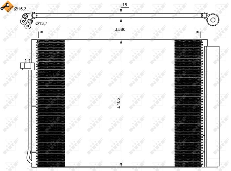 NRF 35906 Condenser, air conditioning
