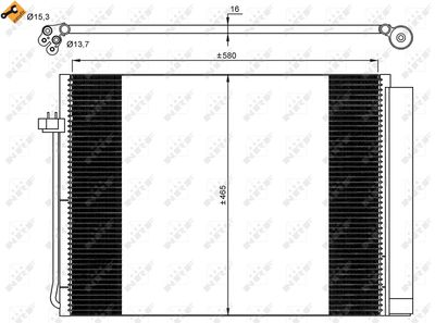 Condenser, air conditioning NRF 35906