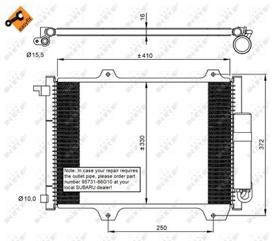 Condenser, air conditioning NRF 35907