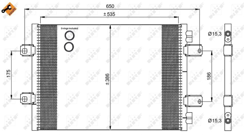 NRF 35909 Condenser, air conditioning