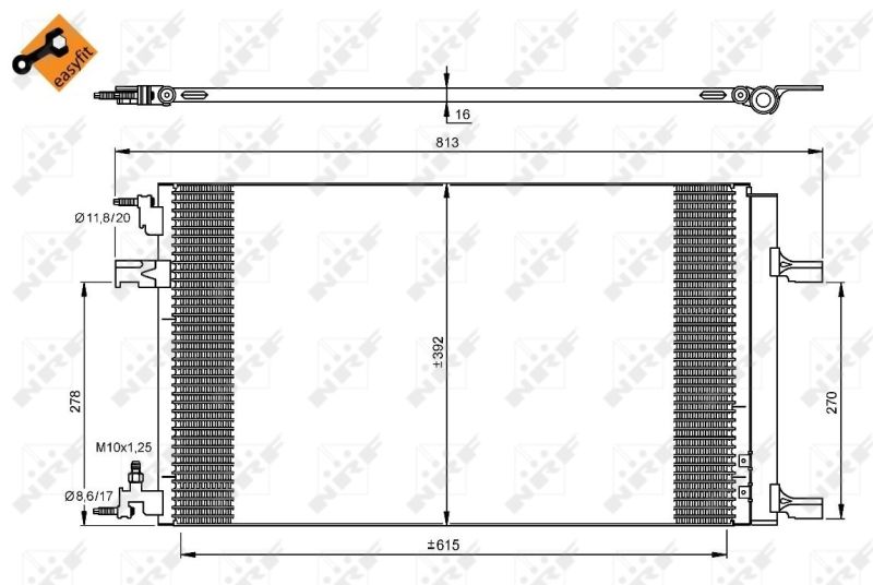 NRF 35919 Condenser, air conditioning