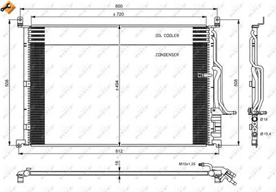 Condenser, air conditioning NRF 35923