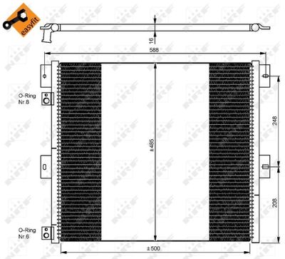 Condenser, air conditioning NRF 35924