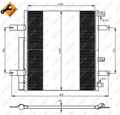 Condenser, air conditioning NRF 35925