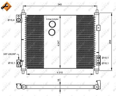 Condenser, air conditioning NRF 35926